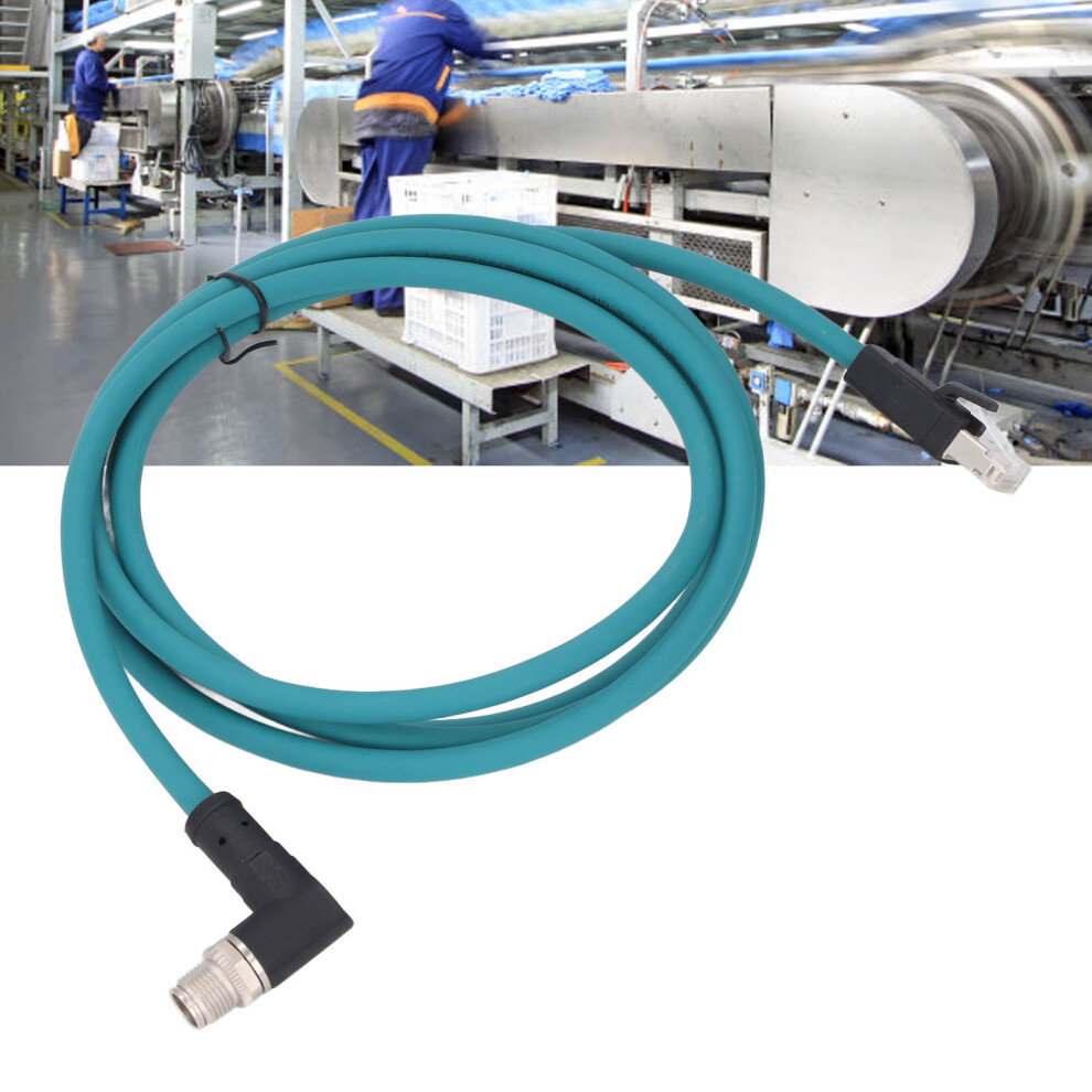 Cat6a M12 8P Xcode To Rj45 Shielded 2M Ip67 Blue 6941296708260