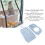 Double Layer Blue Window Hammock 33 lbs,48x31x78cm 4