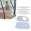 Cat Window Perch 2-Layer 33lbs, 48x31cm, Gray/Blue 5