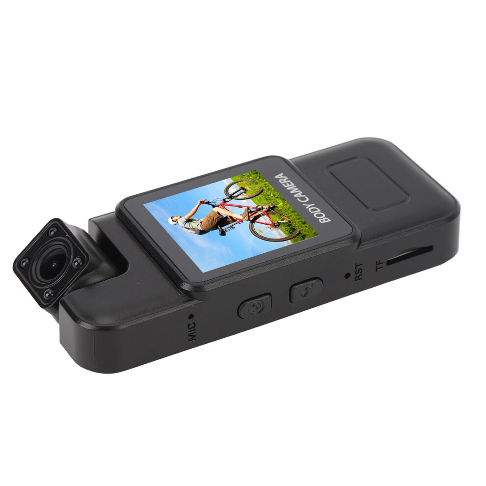 Body Worn Camera 4K Hd 180 Degree Rotating Lens Motion Detection Loop Recording Pocket Video Recorder With Back Clip And 1.3 Inch Display 8711296710031