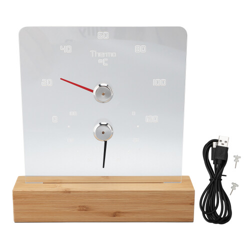 2in1 Sauna Temp/Hygro 0C-120C 1800mAh White LED 1