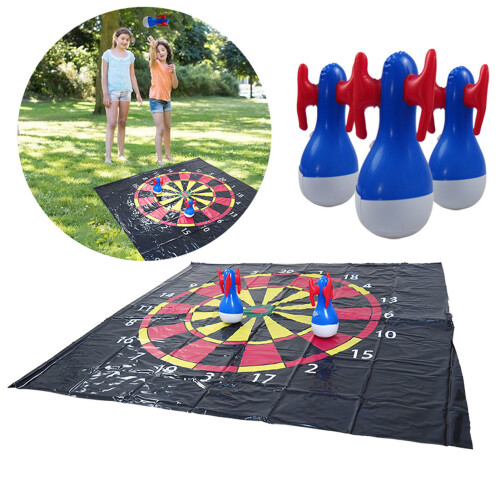 Inflatable Dart Target Game for Kids PVC 4 Nails