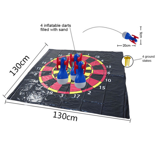 Inflatable Dart Target Game for Kids PVC 4 Nails 1