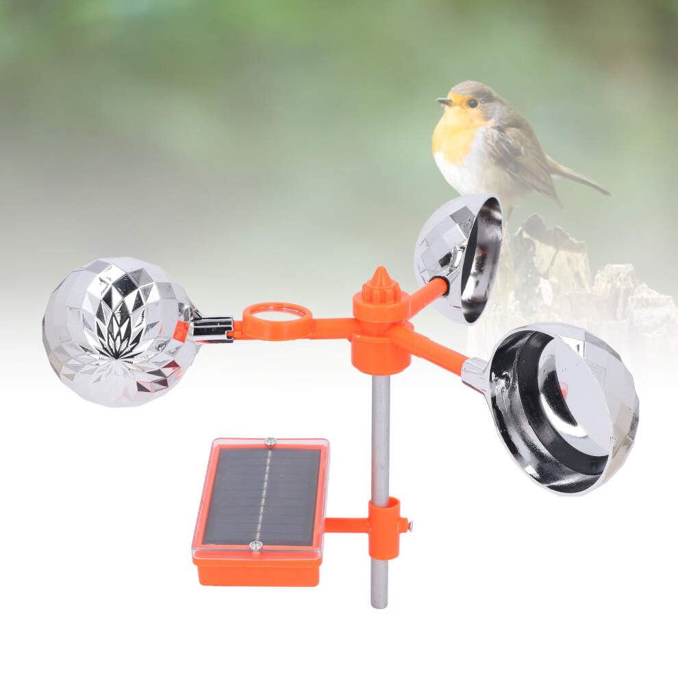 Birds Reflect Deterrent 2 in 1 Visual and Sound Scarer 360 Degree Rotating Reflective Bird Deterrent for Farm Garden-image-OPC-PH9G5GX-NEW