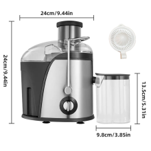 1000W Juicer Machine Whole Fruit Vegetable Large Juice Extractor Stainless Steel