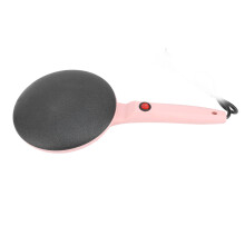 Electric Crepe Maker Machine Automatic Temperature Control 8 Inch Non Stick Coating Crepe Maker with Egg Whisk Silicone Spatula EU Plug 220