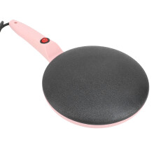 Electric Crepe Maker Machine Automatic Temperature Control 8 Inch Non Stick Coating Crepe Maker with Egg Whisk Silicone Spatula US Plug 110