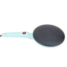 Electric Crepe Maker Auto Temperature Control Non Stick Dipping Plate 8 Inch Crepe Maker Machine with Silicone Spatula Egg Whisk Green Base