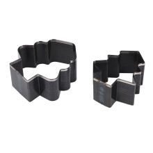Alloy Steel Leather Cutting Die Xmas Tree 2Pcs 54mm & 47mm High for DIY Crafts
