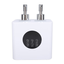 Massage Oil Heater with 4pcs 250ml Bottles Professional Dual Holes Adjustable Temperature Oil Warmer 100W EU Plug