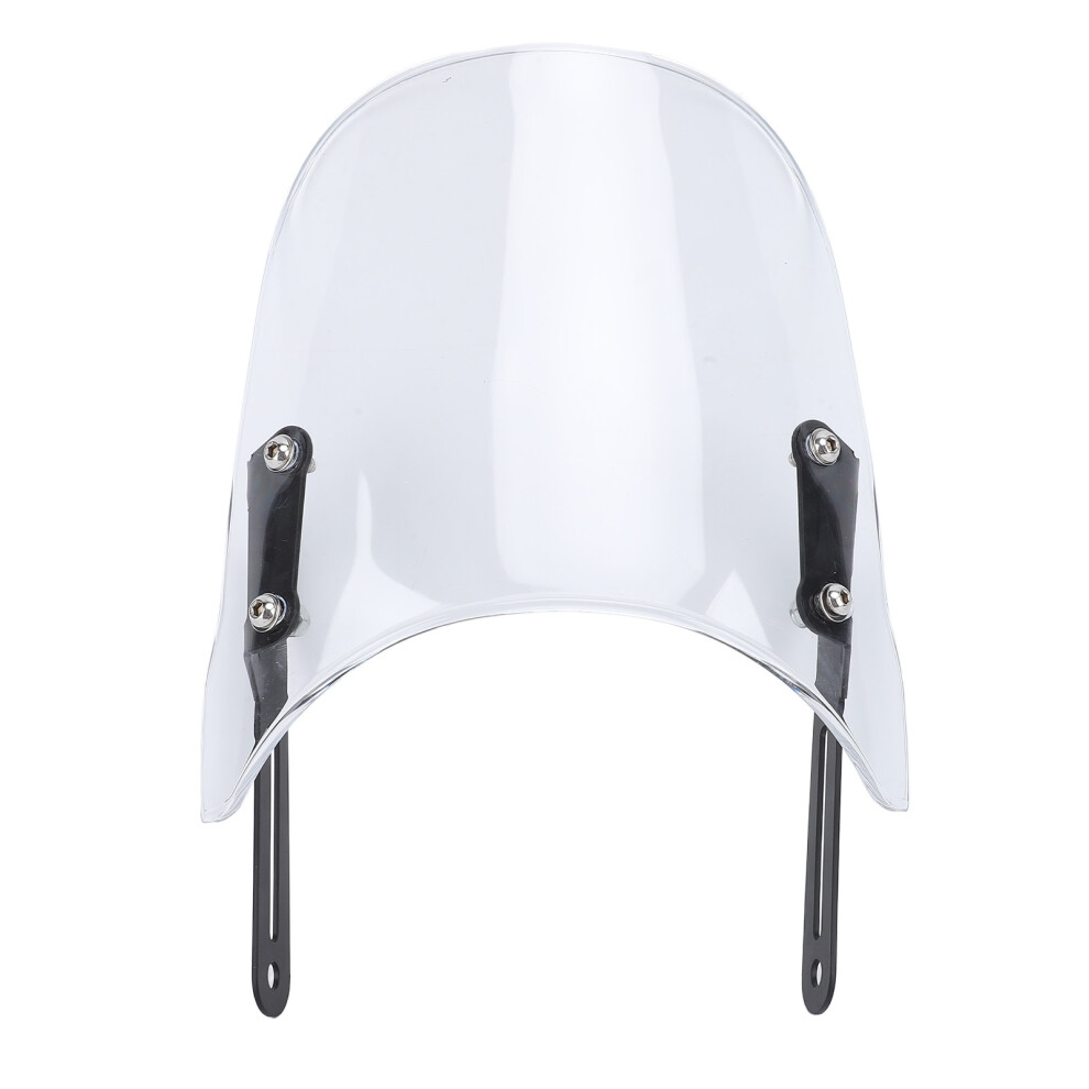 Motorcycle Front Windshield Unbreakable Pmma Panel Front Wind Deflector With Mount Bracket For Scrambler 400X 2023-2024 Transparent 4351296719715