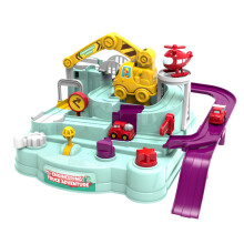 (T902-2 voiture) Train de course jouet de voiture de train jouets de piste de train pour enfants Montessori voitures