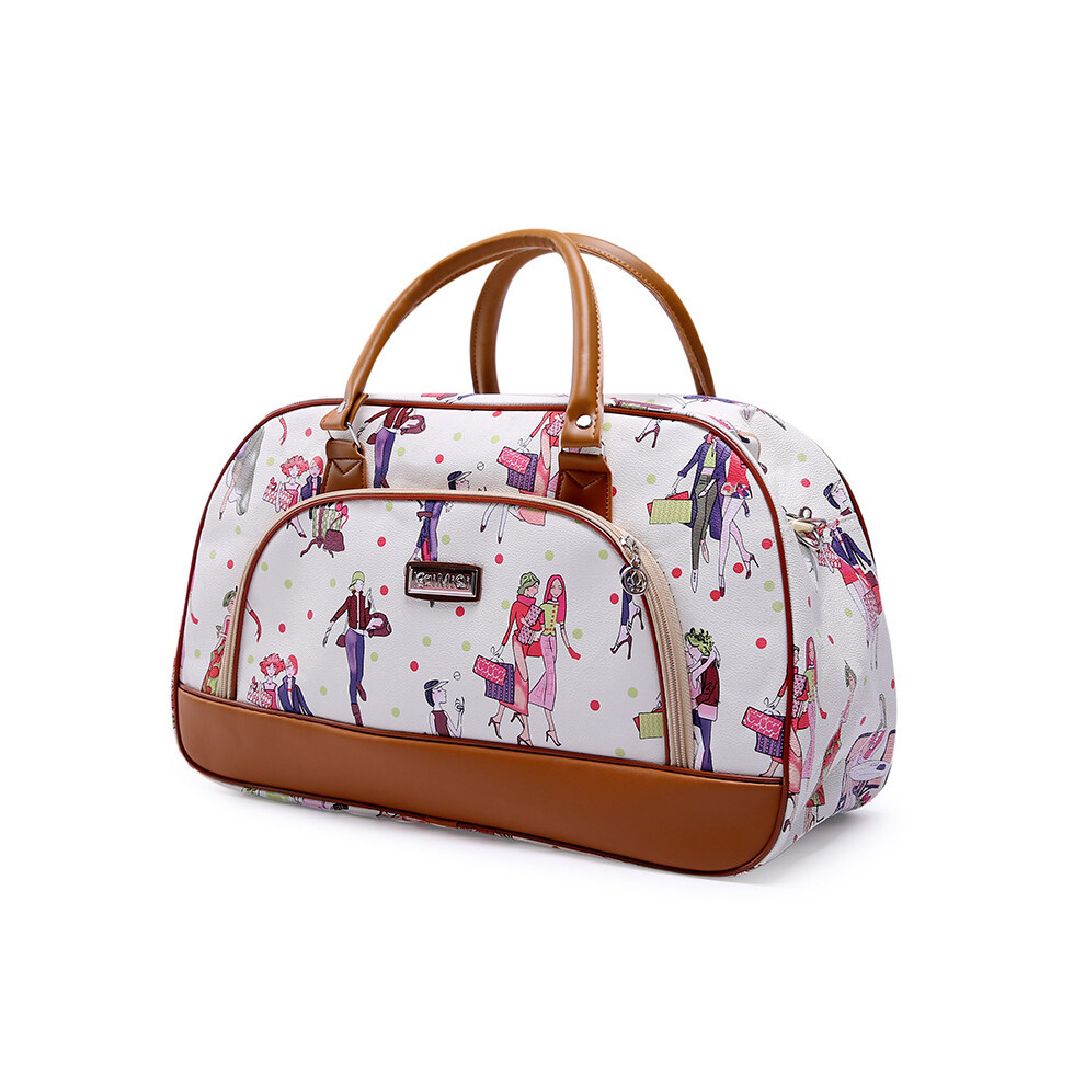 (FASHION GIRL S) 2024 Nouvelle Marque Sac De Voyage Imperméable En Cuir PU Sac À Main Femmes/Hommes Imprimer Sacs