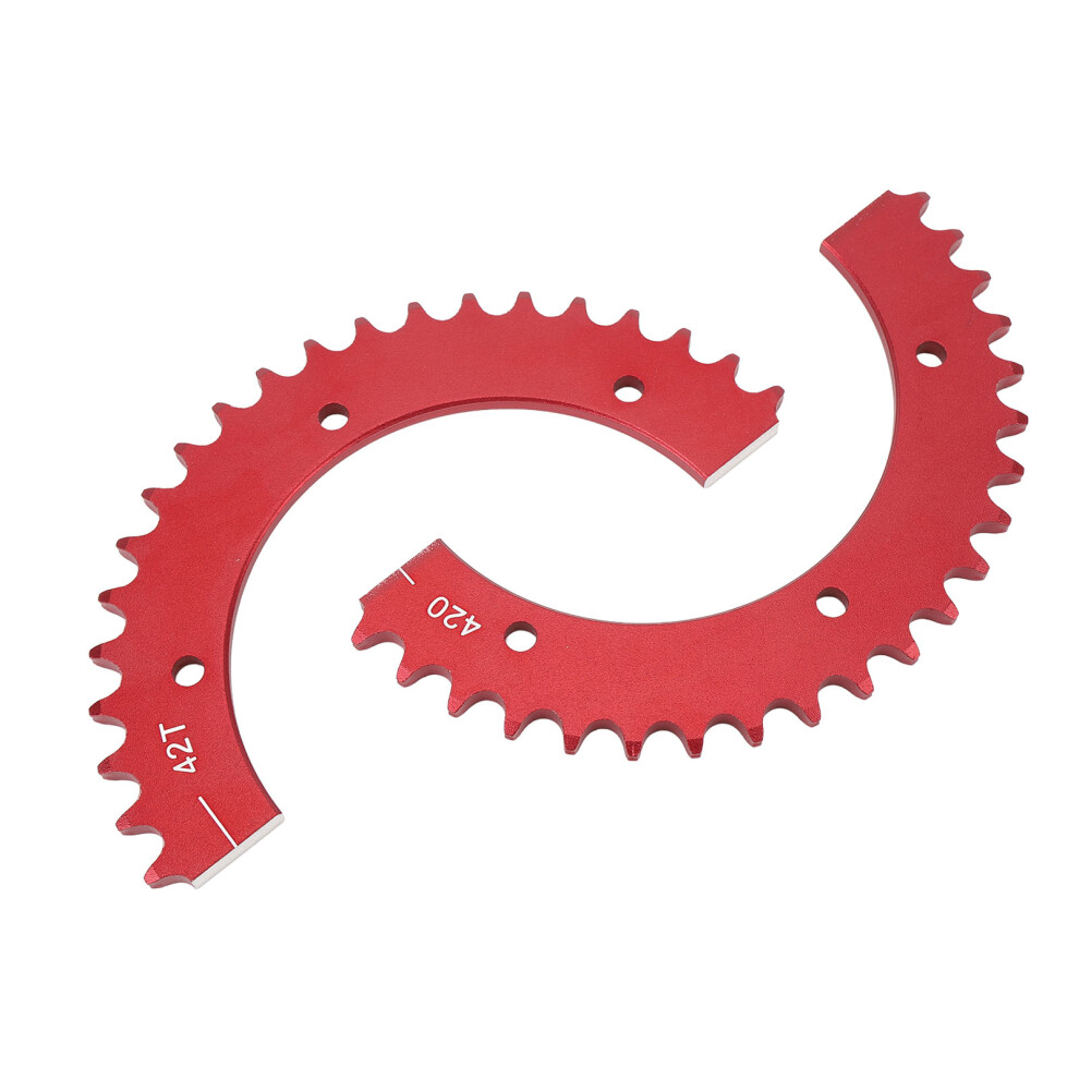 Universal Split Sprocket 420 Chain 42 Tooth Aluminum Alloy Rear Split Sprocket For Predator Mini Bike Go Kart 4931296724546