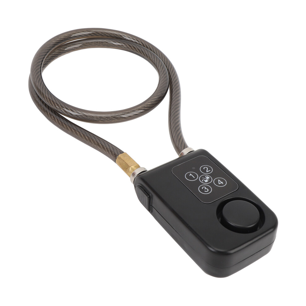 Motorcycle Password Lock Keyless Loud Volume Anti Theft Alarm Low Power Alert Rain Proof Password Security Lock For Cycling Supplies Black 8111296724975