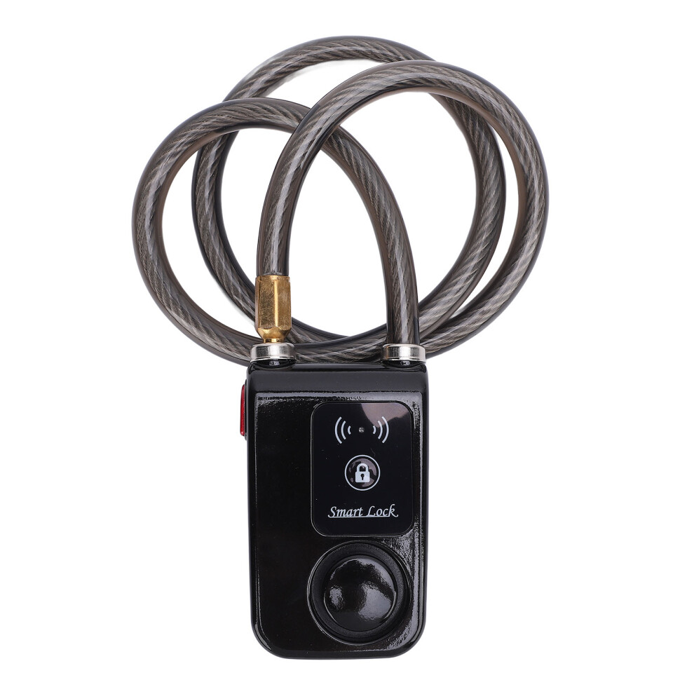 Keyless Bluetooth Motorcycle Lock Ip44 Water Resistant Cycling Lock With Alarm App Unlocking Vibration Alarm Anti Theft Smart Lock Black 5081296724998