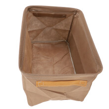 6 Pcs Clothes Storage Box Thickened Fabric Foldable Storage Bin Clothing Container for Closet Wardrobe Khaki 48x28x25cm/18.90x11.02x9.84in