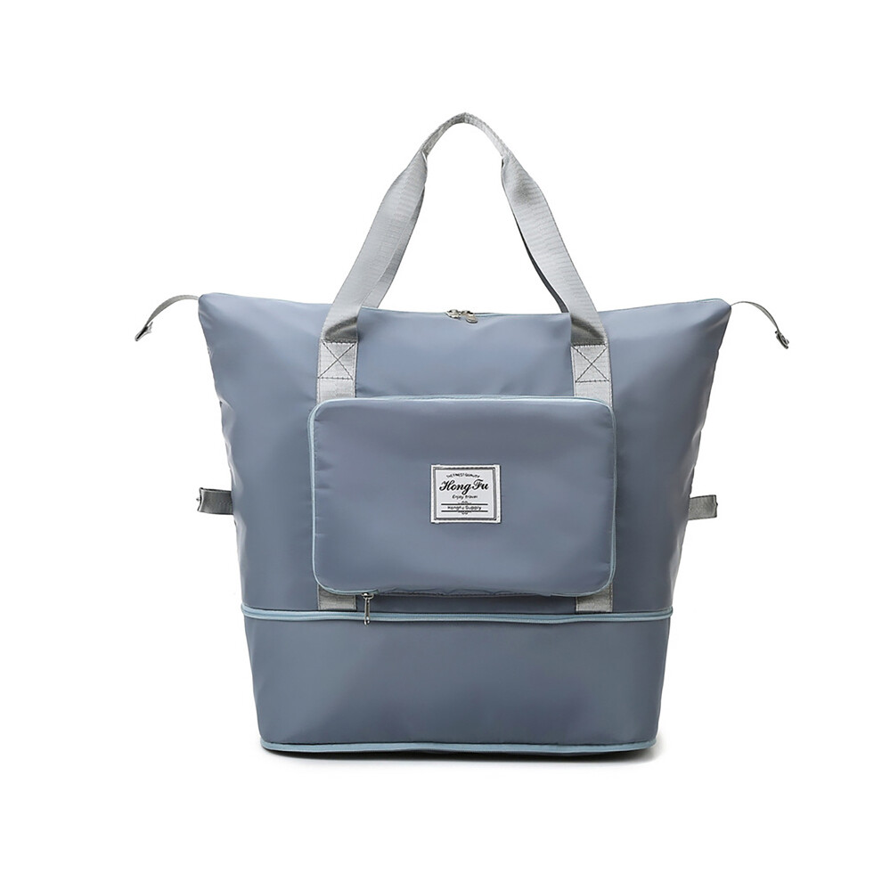 (Bleu 3) Sac de sport à séparation humide-sec, sac à bandoulière pliable et extensible, sac de yoga, de fitness,
