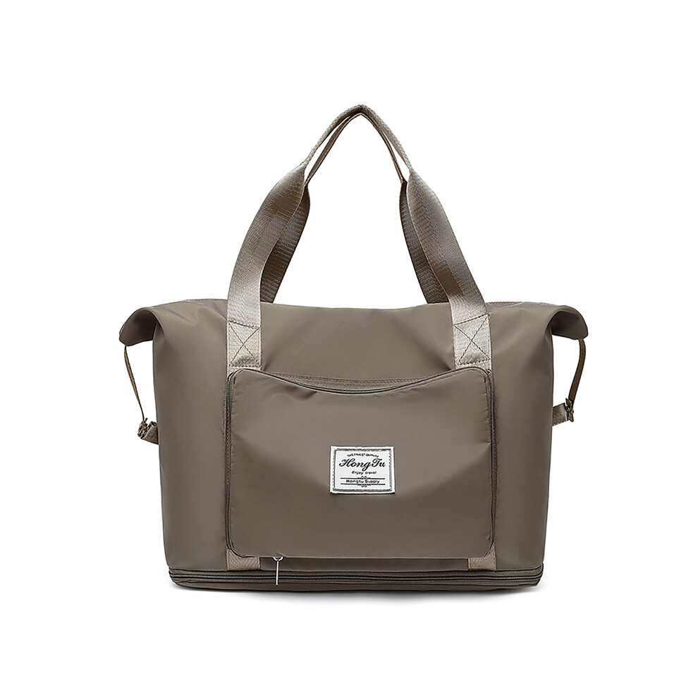 (Kaki 3) Sac de sport pliable et extensible avec séparation humide et sec, idéal pour le yoga, le fitness, le
