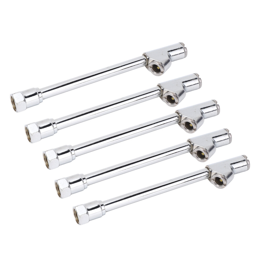 10 Sets Dual Head Air Chuck with Quick Plug 1/4 Inch FNPT 2 Way Connection Inflation Chuck for Truck Car Tire Silver-image-OPC-PH9G9PN-NEW