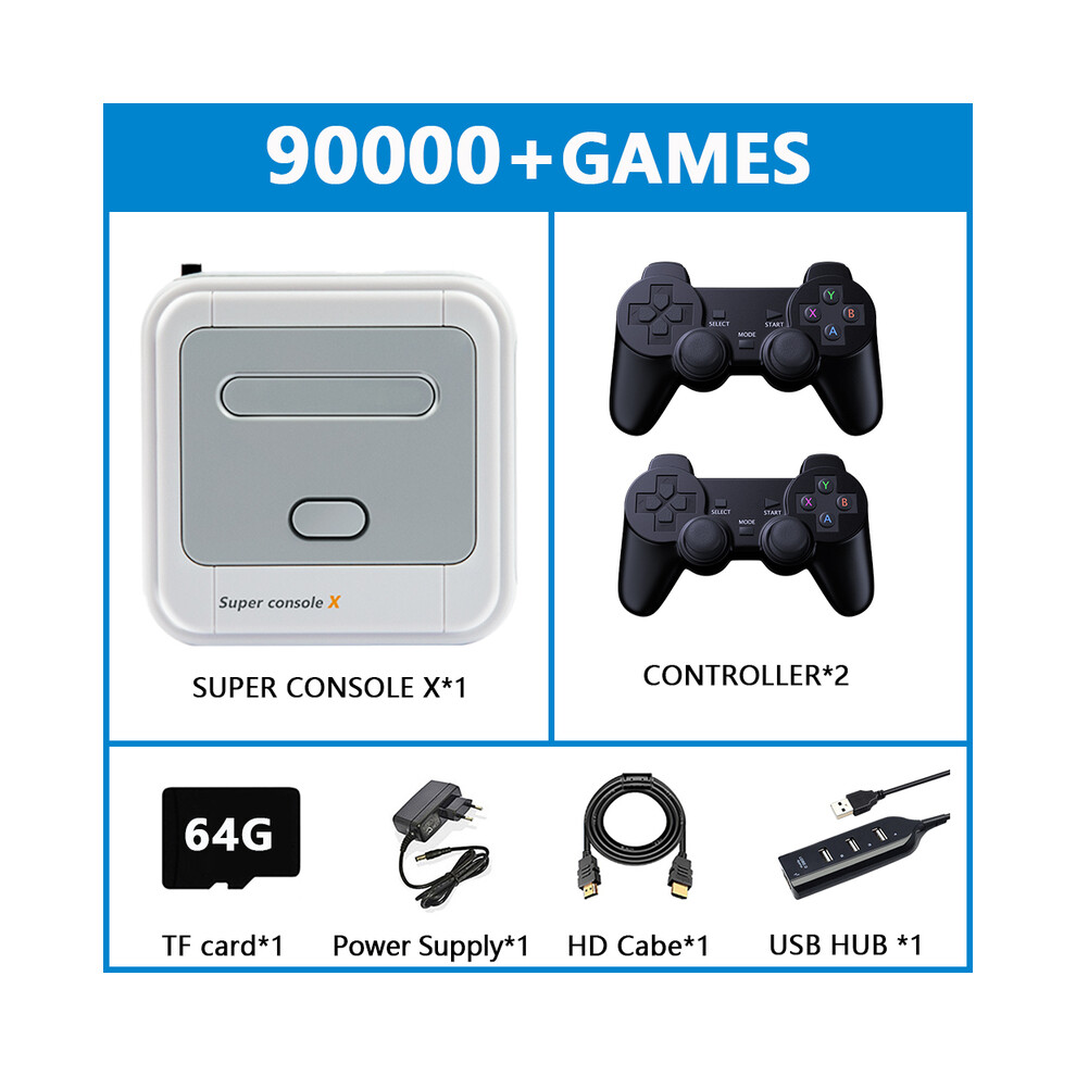 (Sx-64G-706-2)Console de jeu rétro Super Console X avec 110000 jeux rétro pour console de jeu d'arcade multijoueur