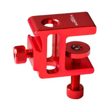 Support de lampe de table pliable et portable (rouge), support en porte-à-faux réglable en hauteur, support d'éclairage