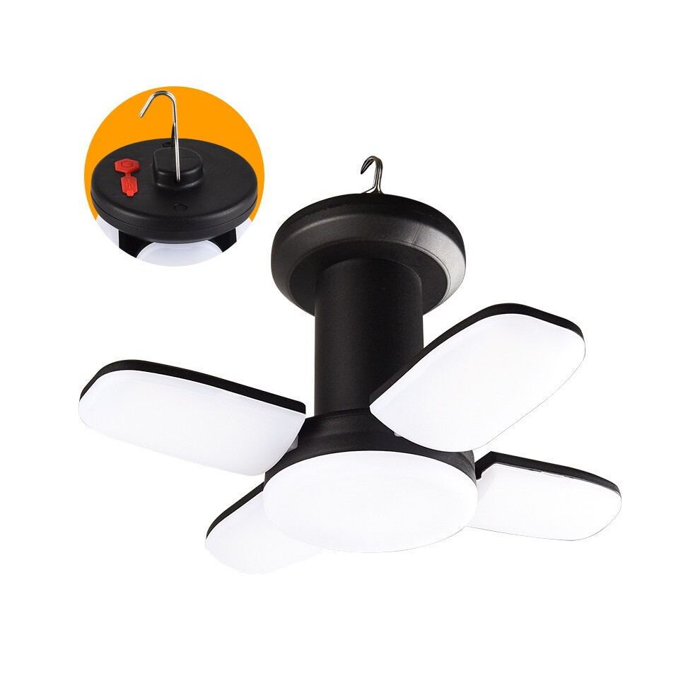 Lampe de camping à LED rechargeable par USB, éclairage d'extérieur, lampe de secours solaire, rechargeable par