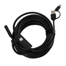 USB C Endoscope Camera with Adjustable LED Light 8mm 1200P Borescope with Snake Camera IP68 Water Resistant USB Inspection Camera