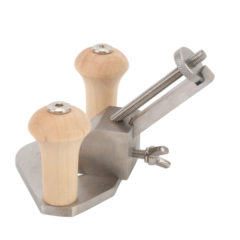 Router Plane With Depth Stop Base Hole Ergonomic Stainless Steel Router Plane Handheld Woodworking Tool For Grooves Accurate Wood Trimming 4661296731588