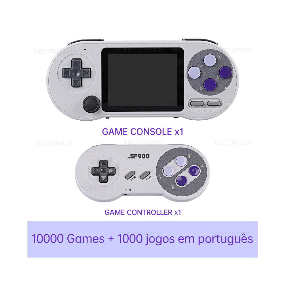 (11000 jeux 1P) Console de jeu vidéo portable SF2000 Écran IPS 3 pouces Console de jeu portable intégrée Plus
