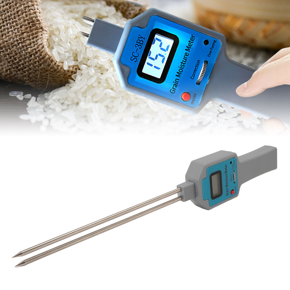 Grain Humidity Meter Accurate Lcd Backlit Display Portable Grain Water Content Analyzer For Beans Rice Sorghum Wheat Corn 8461296734468