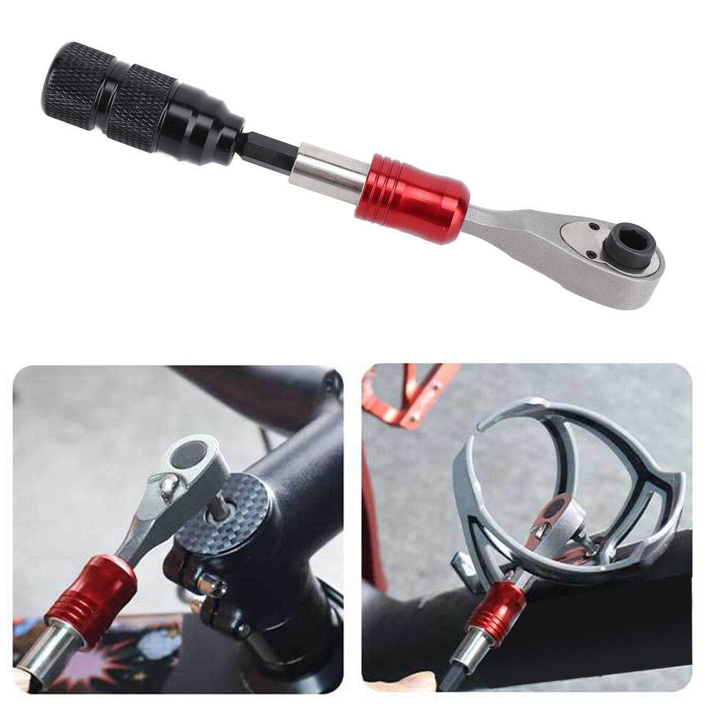 Ratchet Wrench Screwdriver Set Magnetic Bit Holder Aluminum Alloy Ratchet Screwdriver Tool Set With Bits Pump Tire Pry Bar Storage Bag 9411296734905