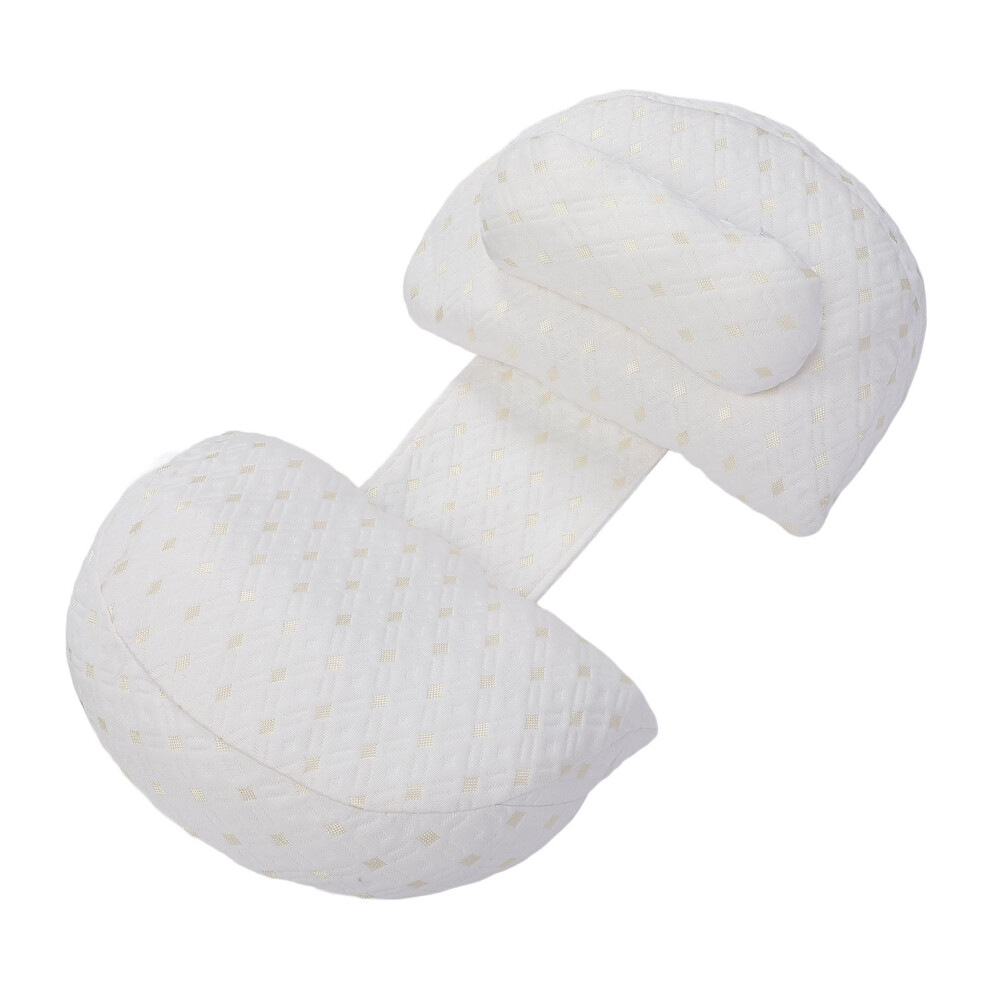Pregnancy Pillow U Shape Side Sleeping Maternity Support Pillow Multifunctional Washable Belly Support Cushion for Pregnant Women White Gol-image-OPC-PH9GFJV-NEW