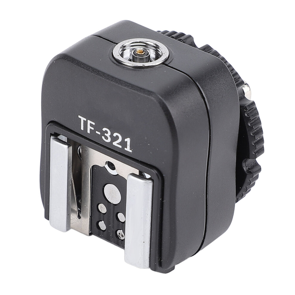 Tf 321 Hot Shoe Adapter With Pc Port Flash Hot Shoe Mount Adapter For El Series Flash Supports Center Point Triggering 8011296737879