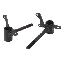 Pair of 10mm Front Wheel Steering Knuckle Spindle for Up to 110cc Go Kart Quad ATV Black