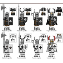 8pcs Roman Soldiers Castle Knight Mini Figures Fit Lego