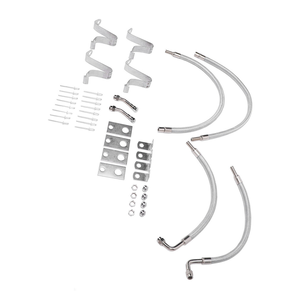 Valve Stem Extender Kit Leakage Proof Enhanced Safety Stainless Steel Braided Valve Stem Extension For 16In To 19-1/2In Inner Outer Tire Va 9421296741766