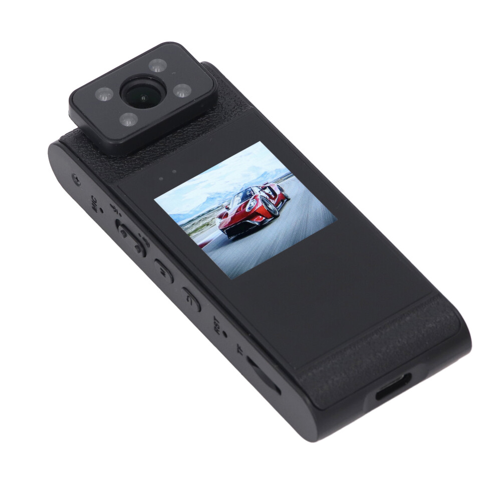 Body Worn Camera 1.55In Screen 2K Portable 180 Degree Rotatable Lens Wearable Clip On Video Recorder Body Camcorder For Travel Outdoor 9411296743228