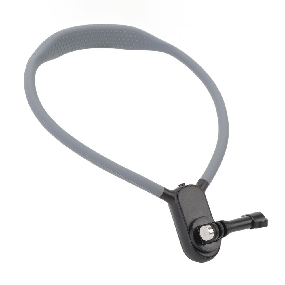 Action Camera Neck Mount With Three Claw Adapter Base Silicone Pov View Neck Holder For Action 5 Pro For Pocket 3 For Go 3S 9411296745581