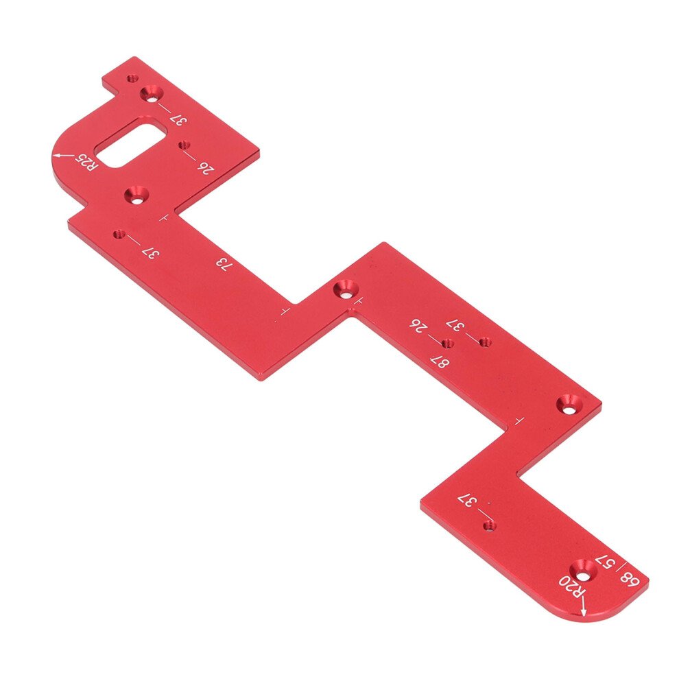 Cabinet Slotting Template U Shaped Groove Locating Template for No Handle Cabinets Wardrobes 26 and 37 Hole Spacing Depth-image-OPC-PH9GGVH-NEW