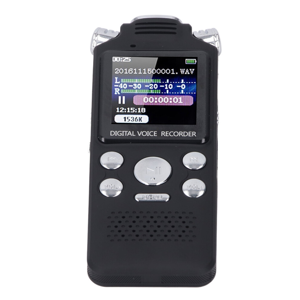 Digital Voice Recorder with Speaker Double Microphone 0.8 Inch LCD Screen MP3 Player Noise Cancellation Digital Voice Recording Device for-image-OPC-PH9GGVW-NEW