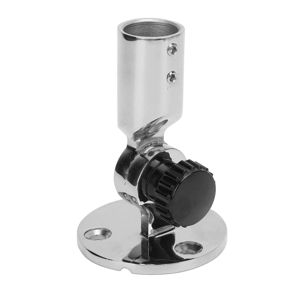 Marine Antenna Base Mount 316 Stainless Steel 180 Degree Adjustable Weather Resistant Boat Ratchet Rail Mount for 19mm Diameter Rail-image-OPC-PH9GGYG-NEW