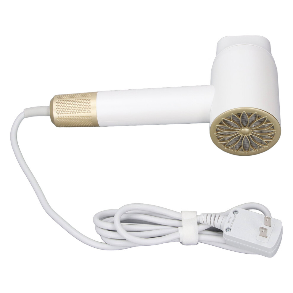 White High Speed Ionic Hair Dryer 20000Rpm Powerful 1200W Fast Drying Low Noise Blow Dryer With Nozzle For Home Salon Travel