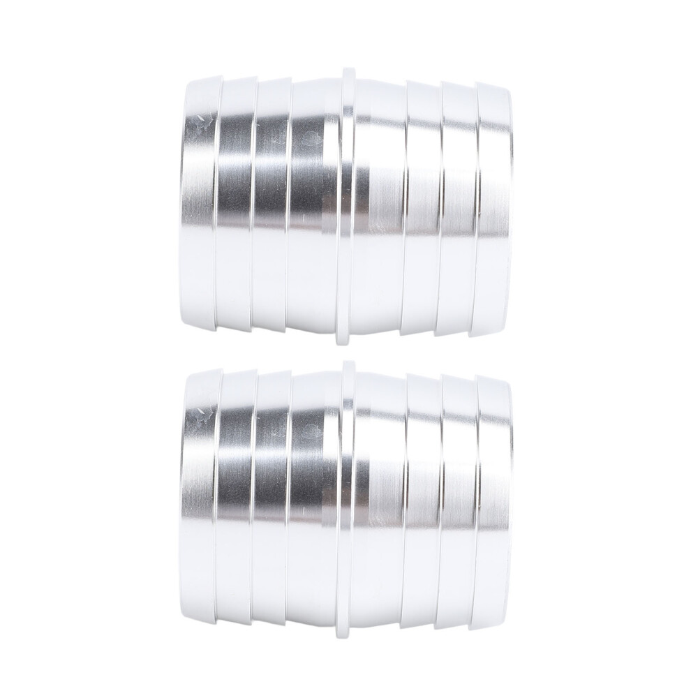 1 Pair 1-1/2 To 1-1/2In Hose Barb Splice Coupler Aluminum Alloy Radiator Intercooler Heat Exchanger Repair Mend Fitting Adapter For Vacuum 9471296751890