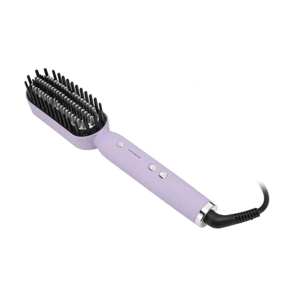 Hair Straightener Brush Portable Negative Ion Hair Straightening Comb Straight Curl Dual Use Hair Curler for Women GB Plug 220-240V