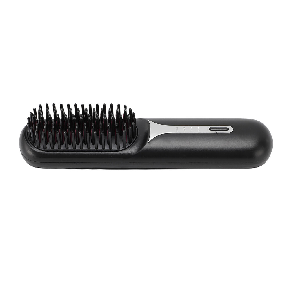 Cordless Hair Straightening Comb Rechargeable Negative Ions Quick Heating Hair Straightener Brush for Home Travel Use