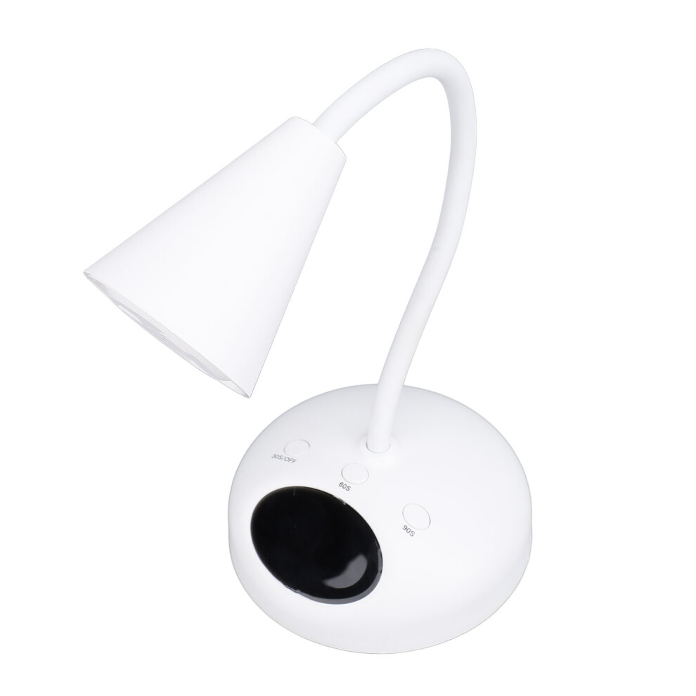 Light Gooseneck Led Nail Lamp 8S Fast Curing 360 Degree Adjustable Hose 3 Timing Settings 365 405Nm Rechargeable Led Nail 18W