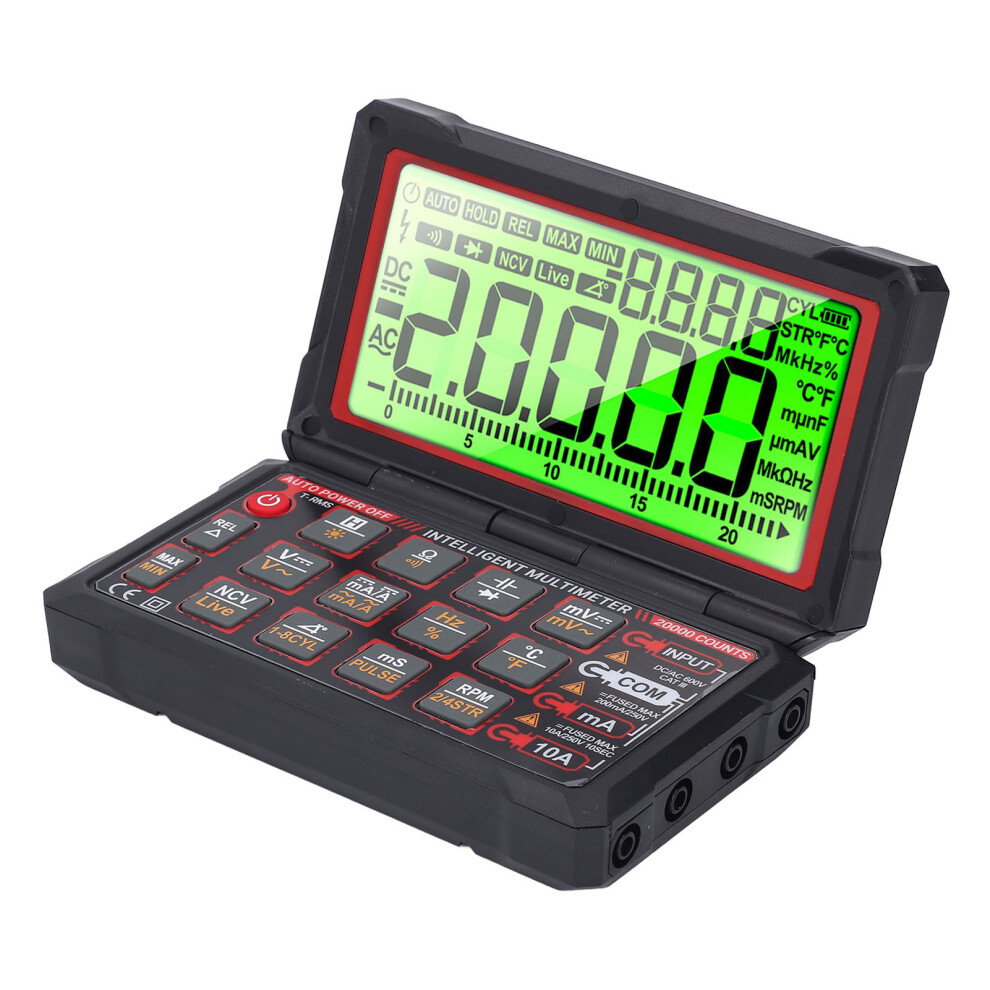 Digital Multimeter Dwell Angle Measurement Ncv Rechargeable Cable Identification Flip Multimeter For Auto Repair Maintenance 9371296755617