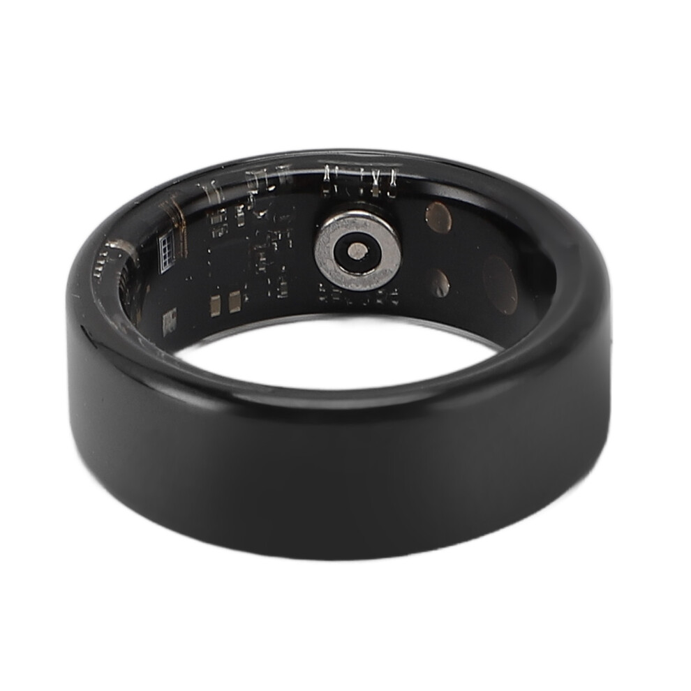 Fitness Tracker Smart Ring Step Counter Sleep Health Ring Multiple Sports Modes for Android Stainless Steel Unisex 7 Days Battery Life Blac-image-OPC-PH9GJCF-NEW