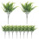 10pcs Artificial Boston Fern Plastic Hanging Greenery Home Decor 3